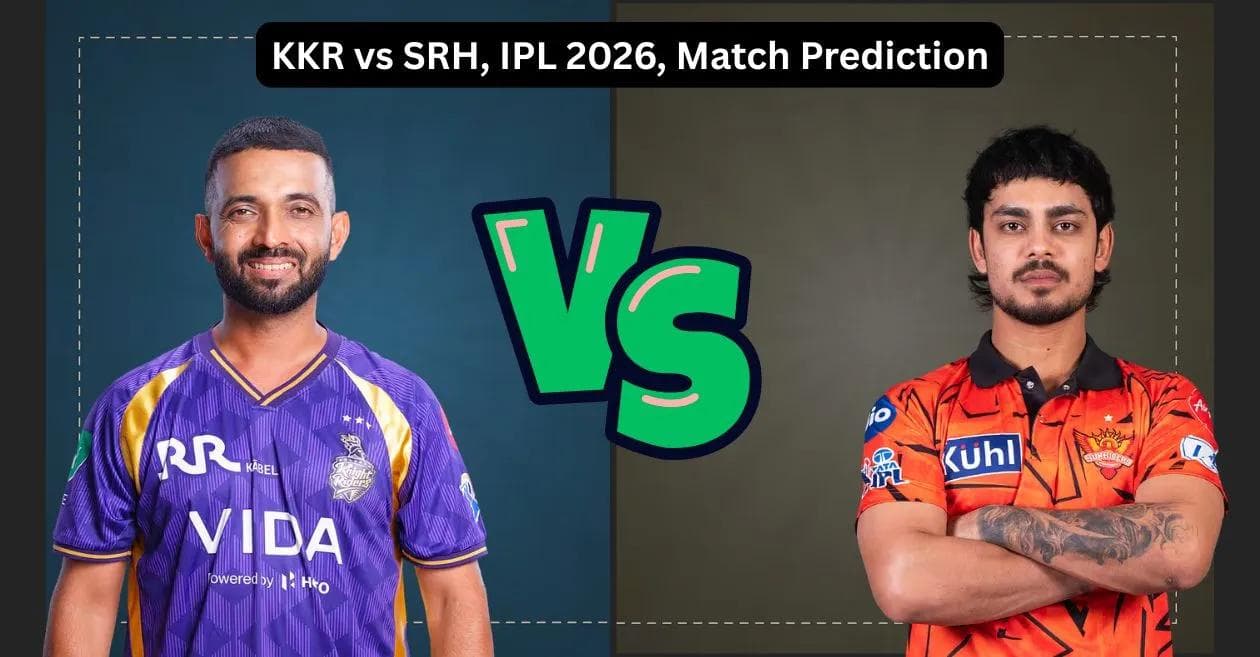 SRH vs KKR Match Prediction IPL 2026: Probable XI, Pitch Report, & Fantasy Cricket Tips for Match 45