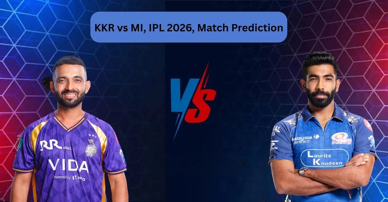 KKR vs MI Match Prediction IPL 2026: Eden Gardens Pitch Report, and Winner Prediction for Match 65
