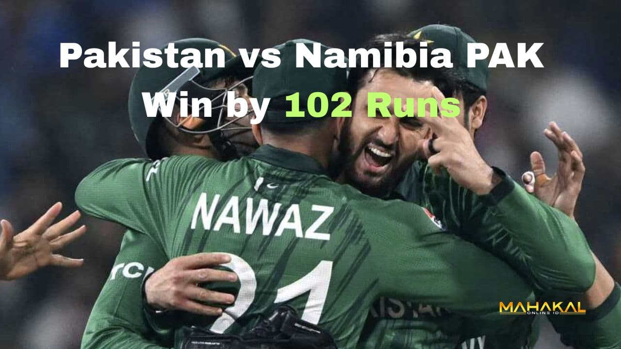 Pakistan vs Namibia: PAK Win by 102 Runs