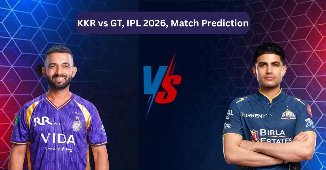 KKR vs GT Match Prediction IPL 2026: Probable XI, Pitch Report, and Winner Forecast